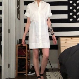 The Cotton Poplin Square Shirt Dress from Everlane